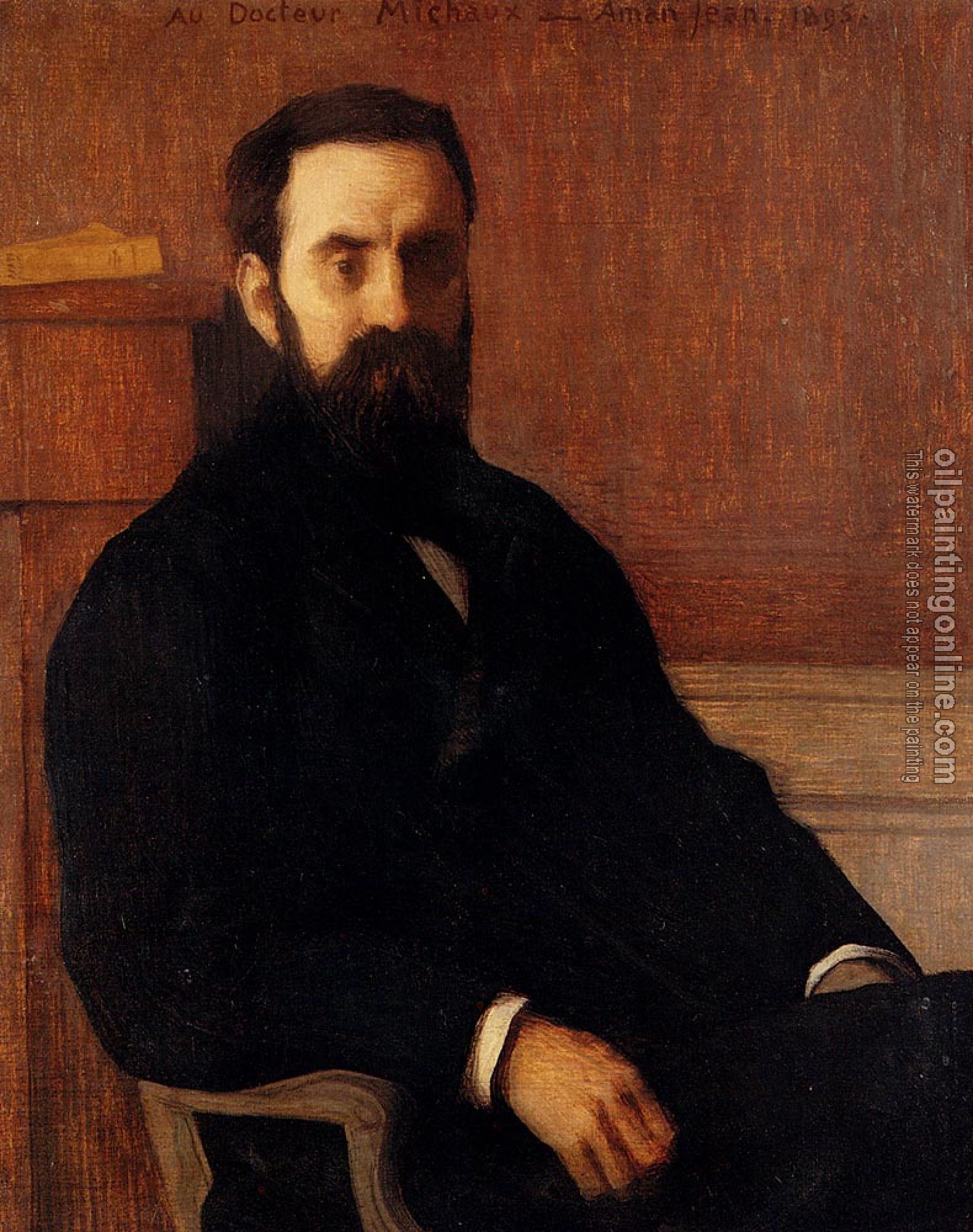 Aman-Jean, Edmond Francois - Portrait Of Dr. Michaux